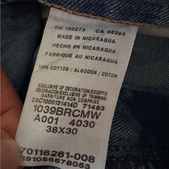 Wrangler Regular Fit Blue Ridge Denim Blue Jeans Men's 38x30 NWT - Picture 5 of 5